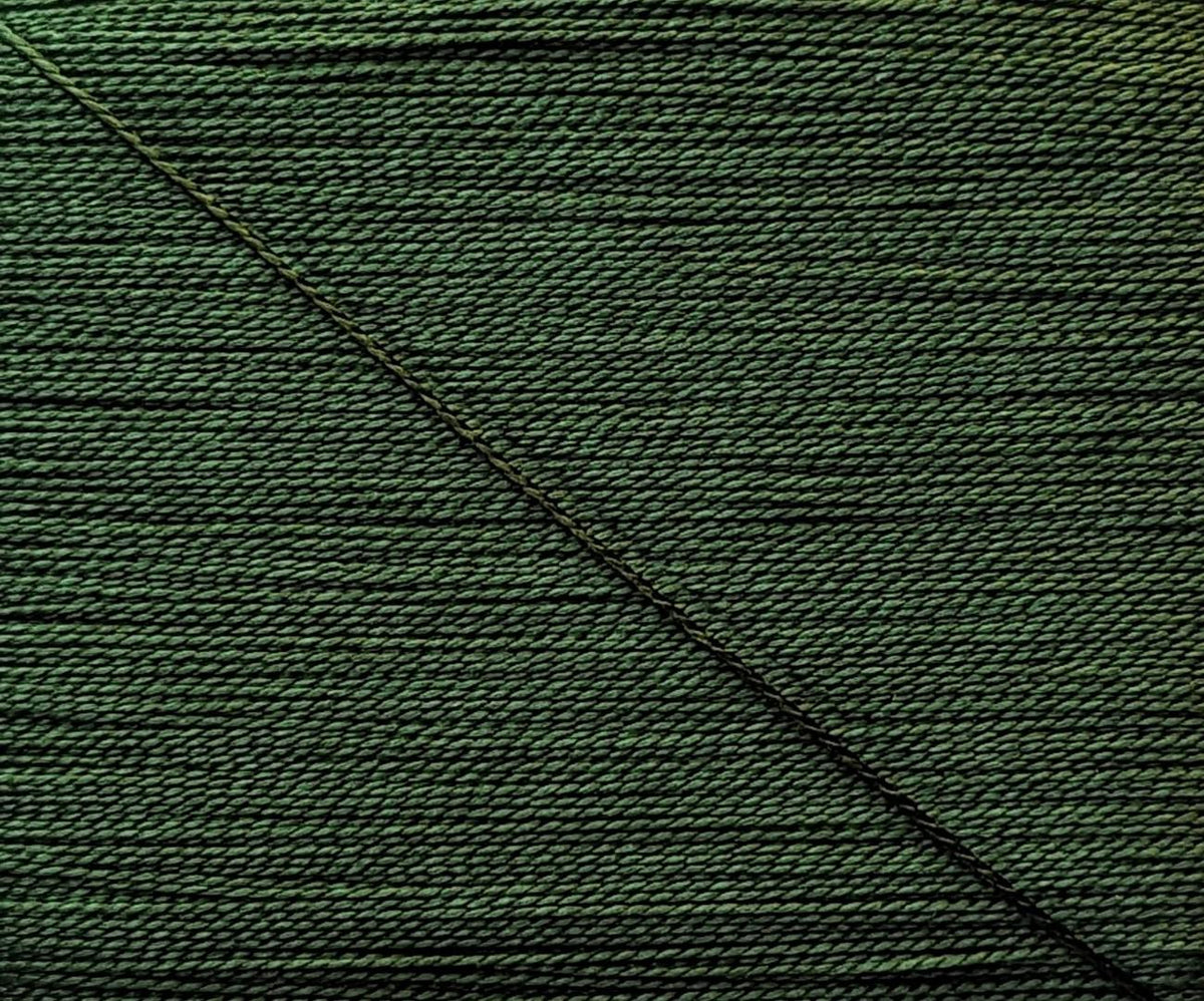 Kinkame - Silk Hand Sewing Thread 80m Card - Color #213 Dark Asparagus