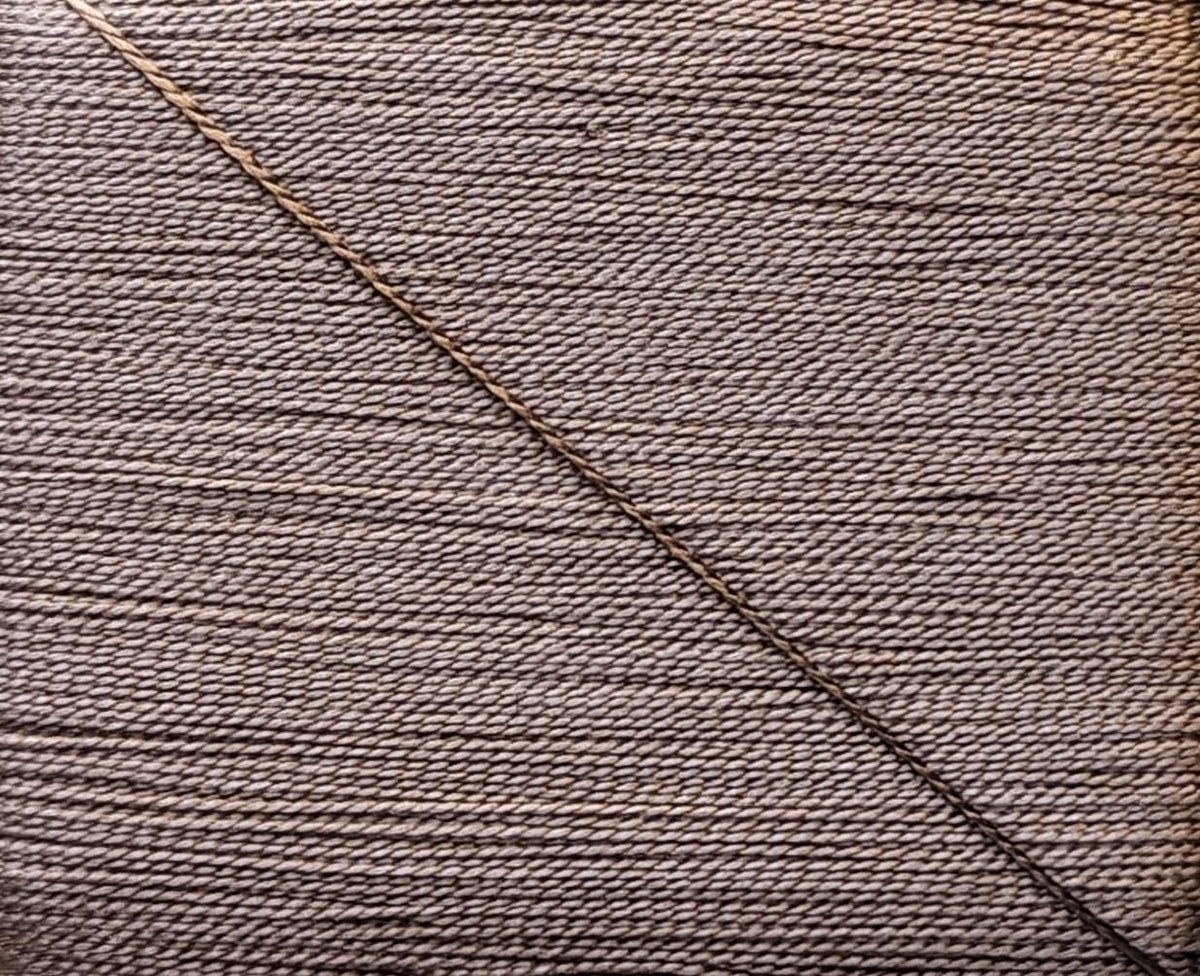 Kinkame - Silk Hand Sewing Thread 80m Card - Color #216 Dusty Gray