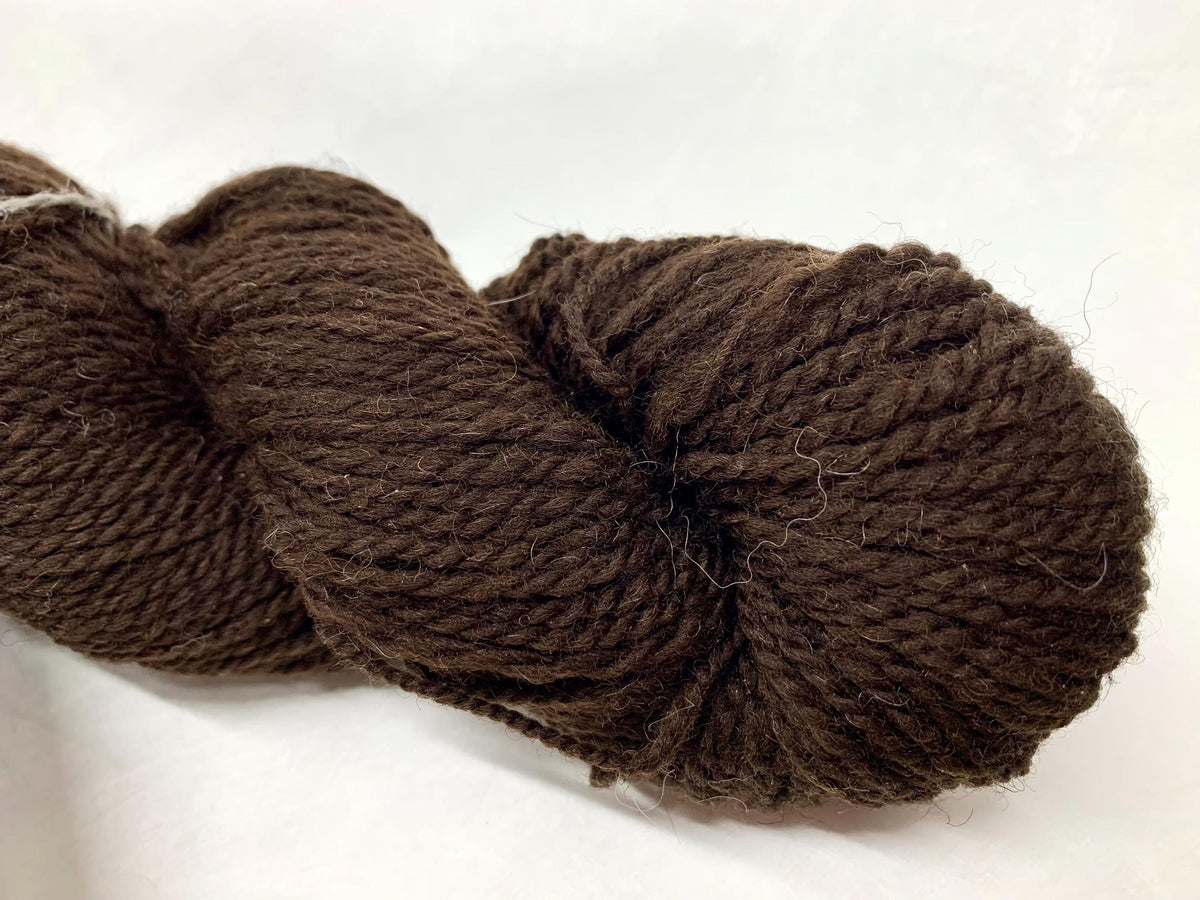 Spoiled Sheep - Romney/Rambouillet Cross Yarn 200yd - Daphne #14 Dark Brown