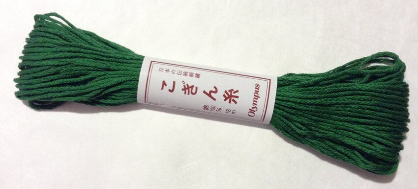 Olympus - Cotton Kogin Thread 18m Skein - #255 Evergreen