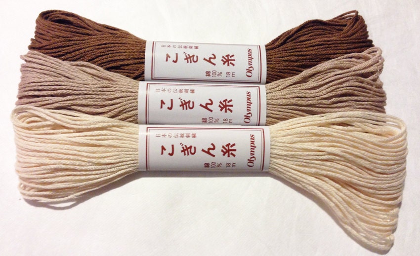 Olympus - Cotton Kogin Thread 18m Skein - #733 Cafe Au Lait
