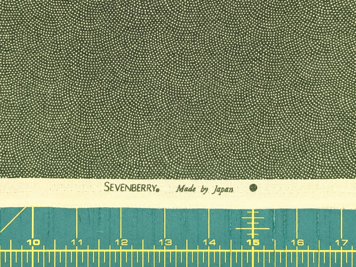 Sevenberry Same-Komon (Shark Skin) Japanese cotton fabric 88220-8-2 green