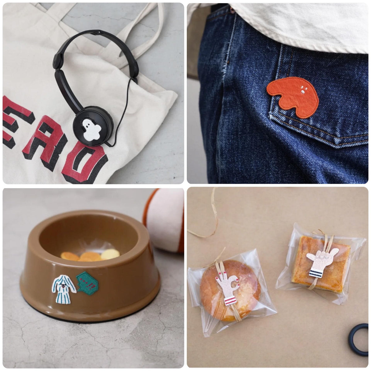 Daruma - Embroidered Sticker - #13 Kokeshi