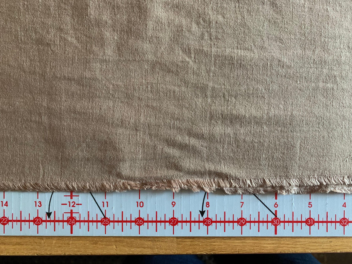 Cosmo Japanese cotton linen fabric AD5192-108 milk chocolate brown