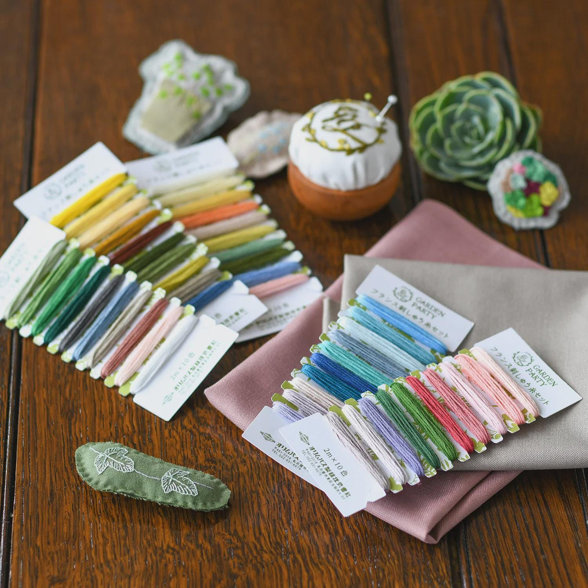 Olympus Garden Party Card 13 - Spices - Japanese embroidery floss 10 color assortment