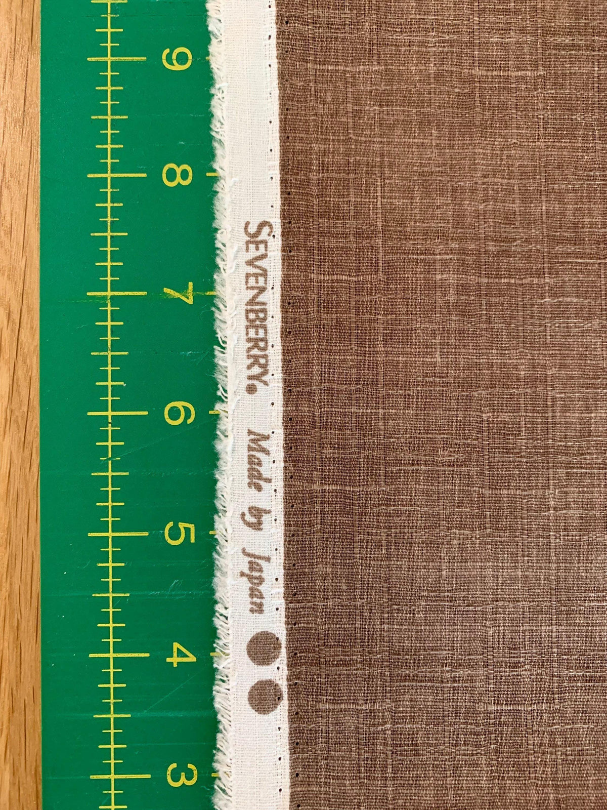 Sevenberry - Solid Color Cotton Dobby - Tea Brown