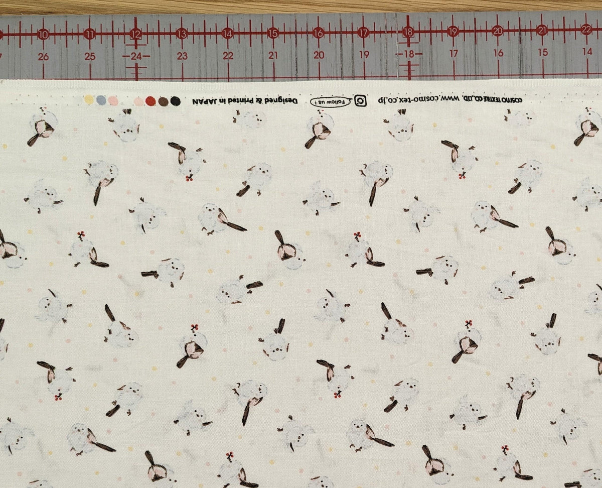 Cosmo - Chickadee Chirp Cotton - White