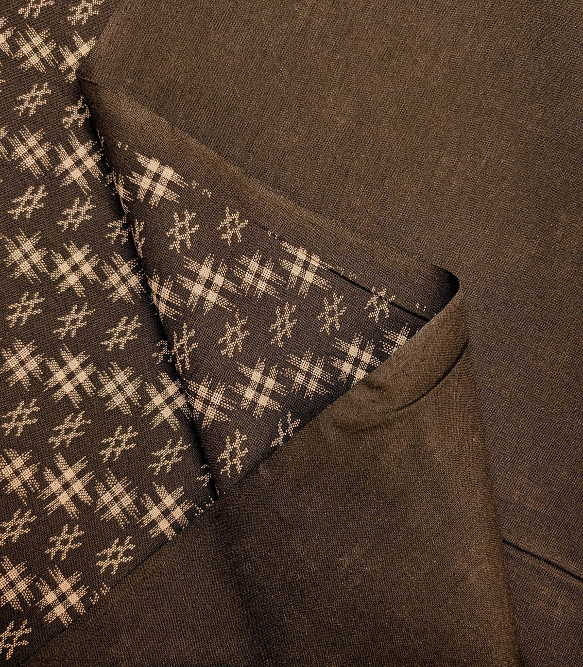 Sevenberry Well 井戸 hashtag Japanese cotton fabric 88222-5-13 beige & brown