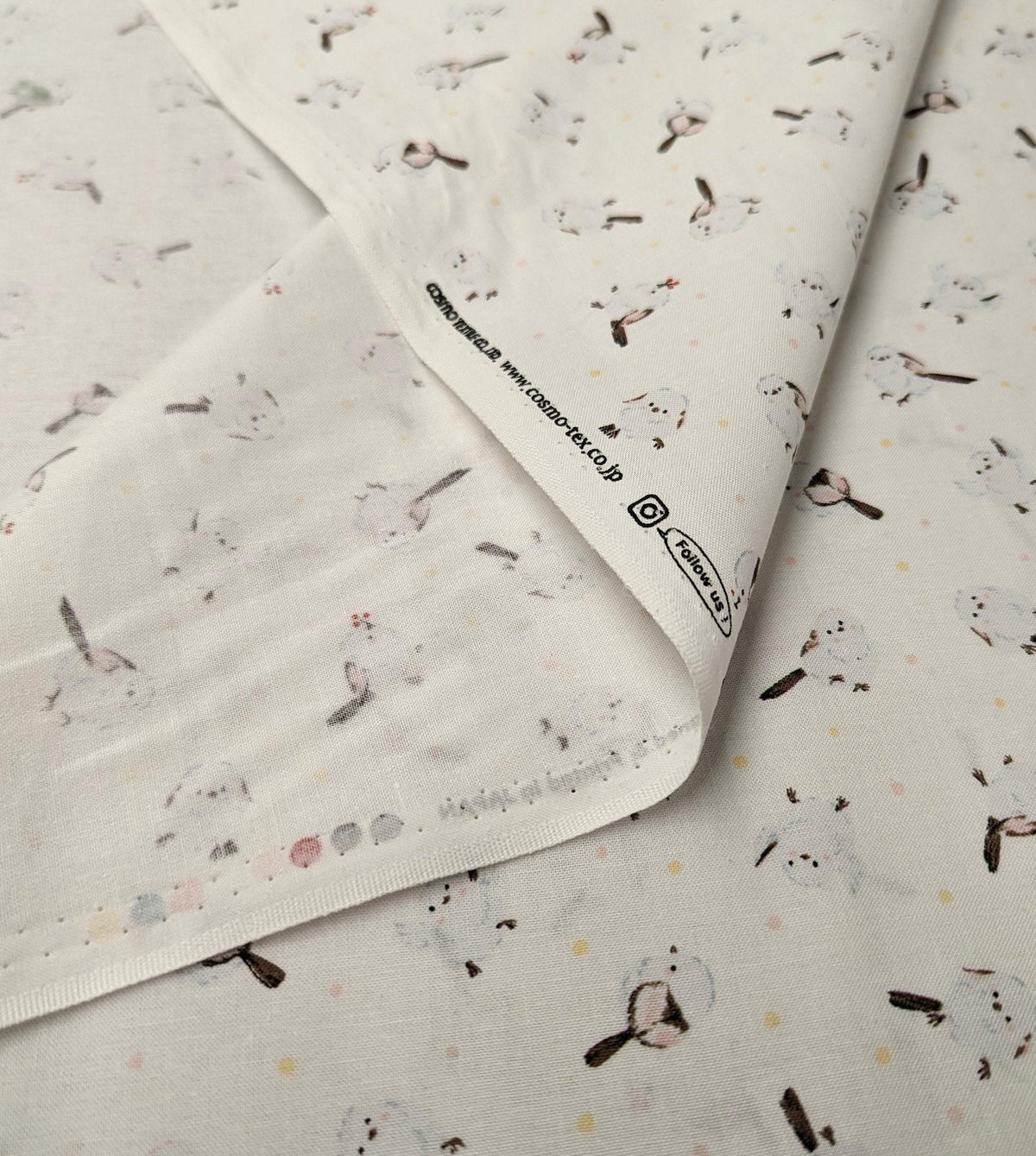 Cosmo - Chickadee Chirp Cotton - White