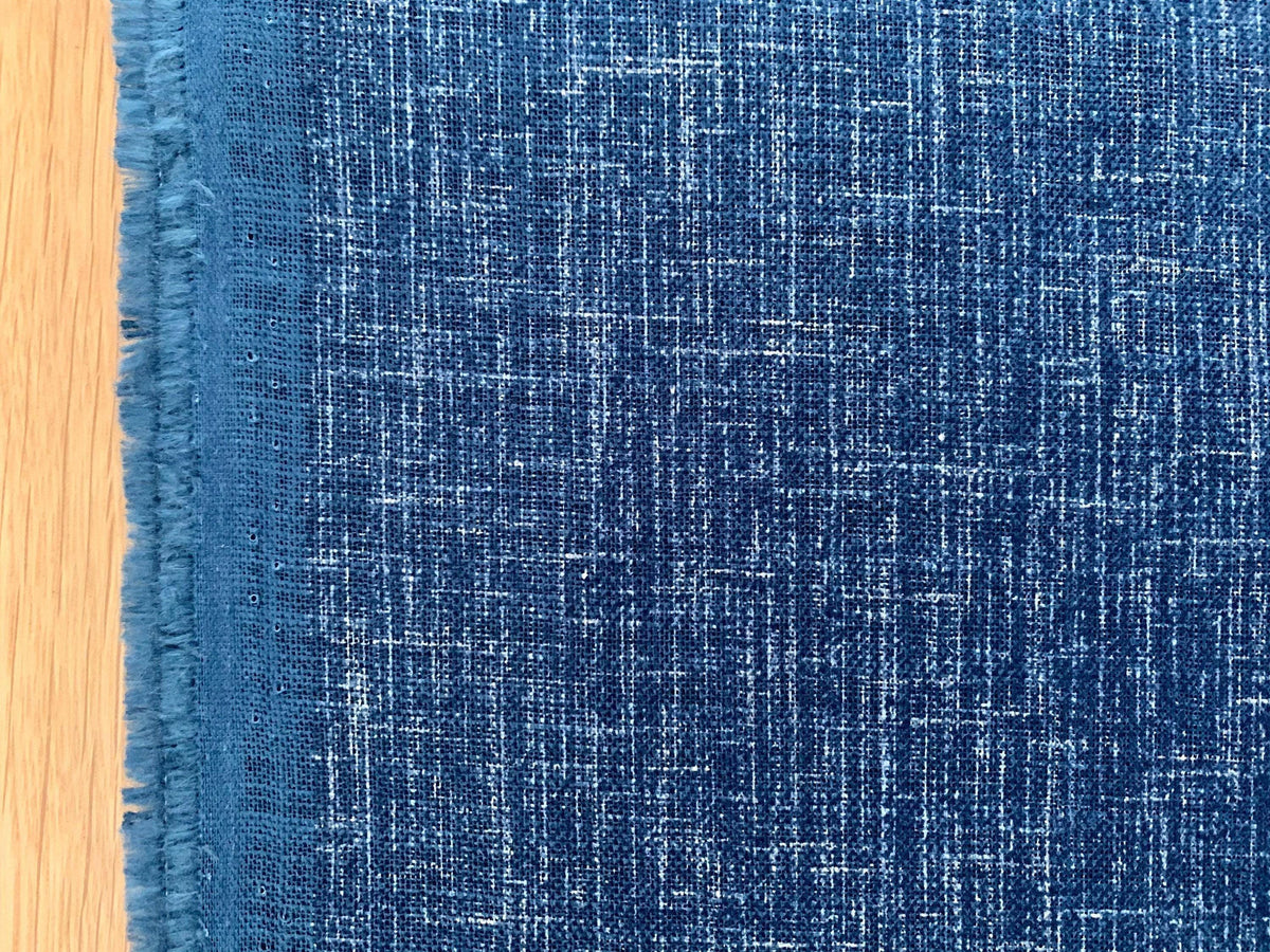 Sevenberry - Solid Woven-Look Cotton Fabric - Light Blue