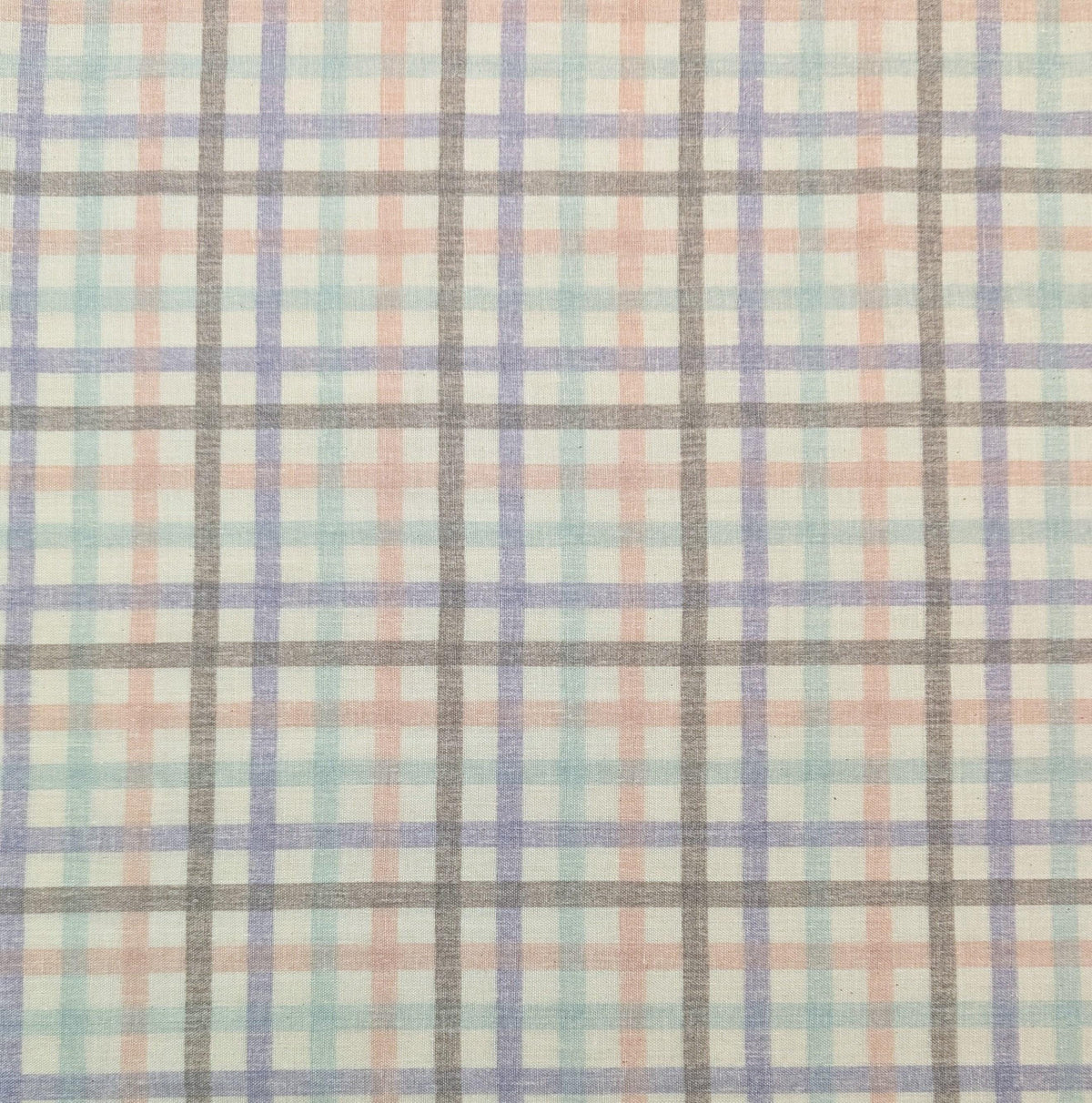 Sevenberry - Plaid Cotton Double Gauze - Black Purple Pink