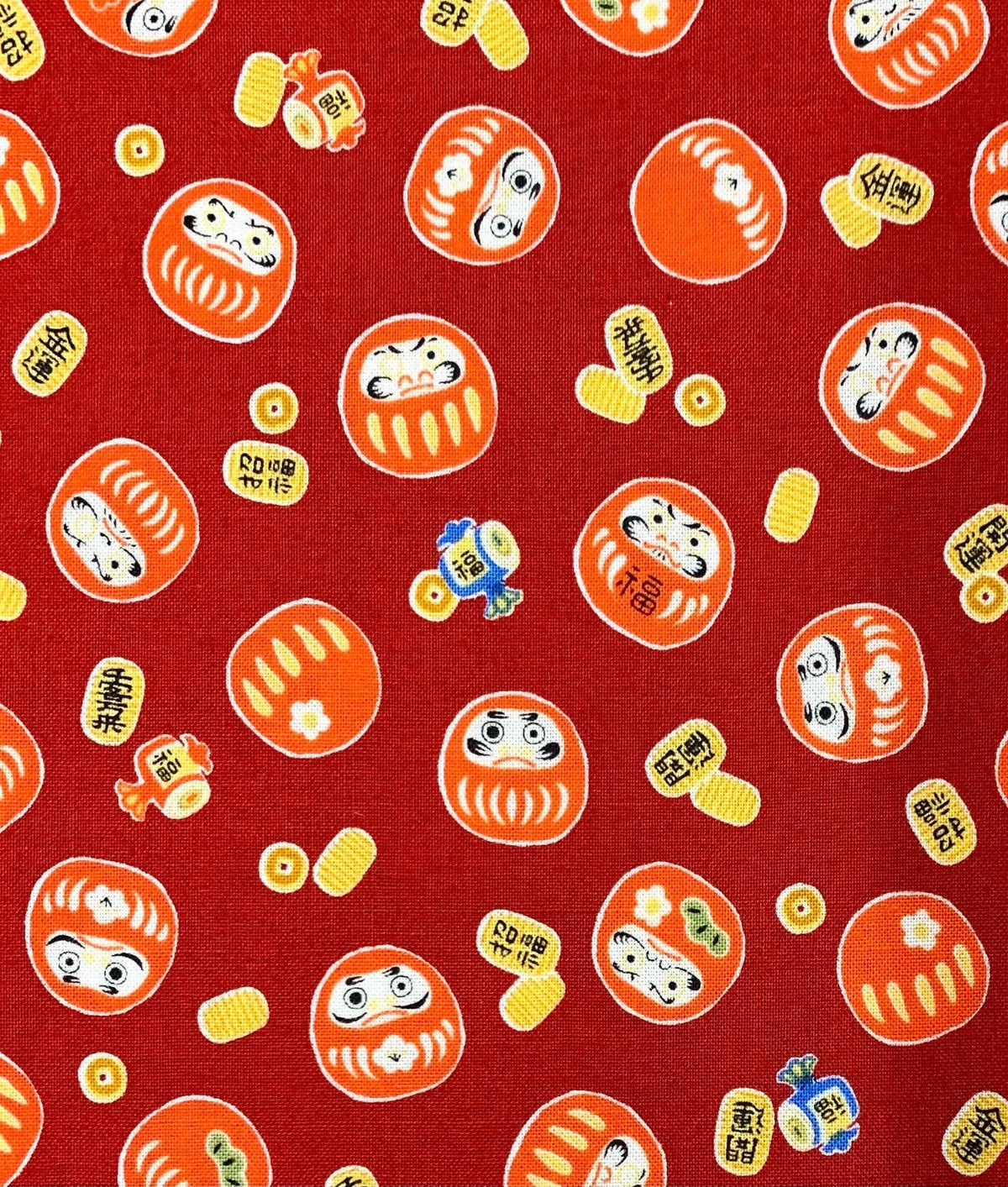 Cosmo - Little Daruma Cotton - Red