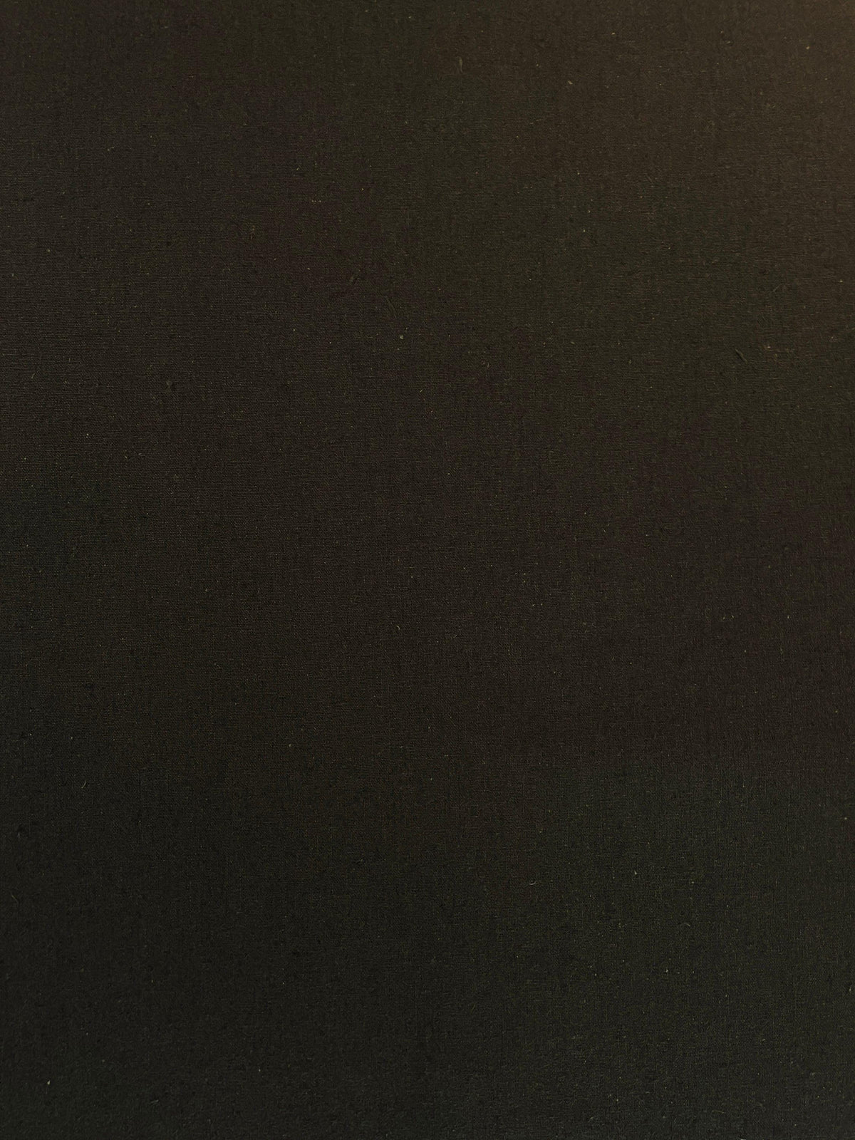 Hishiei - Solid Color Cotton/Linen Fabric - Dark Brown
