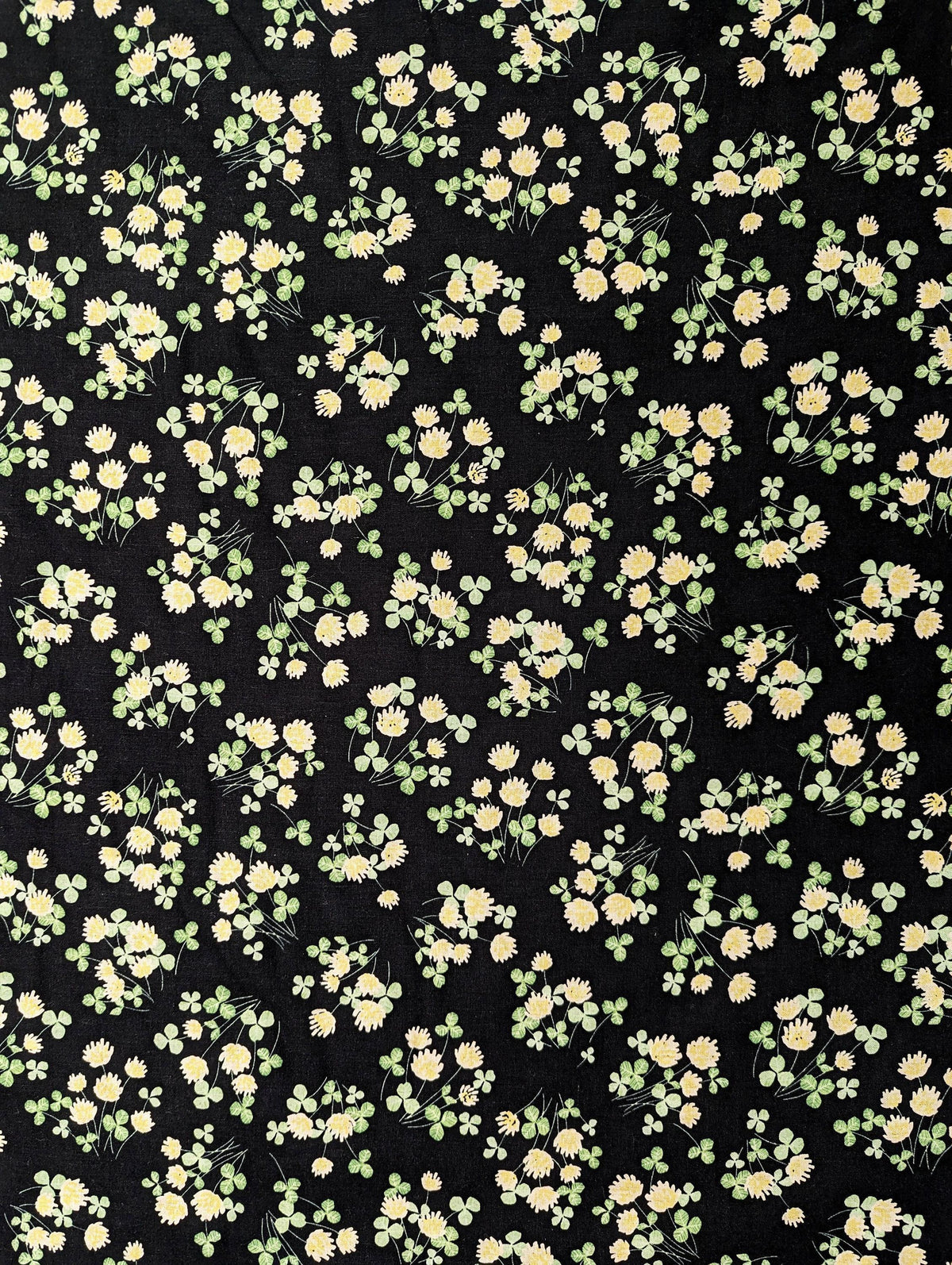 Kokka - Spring Bouquet Cotton/Linen Fabric - Black