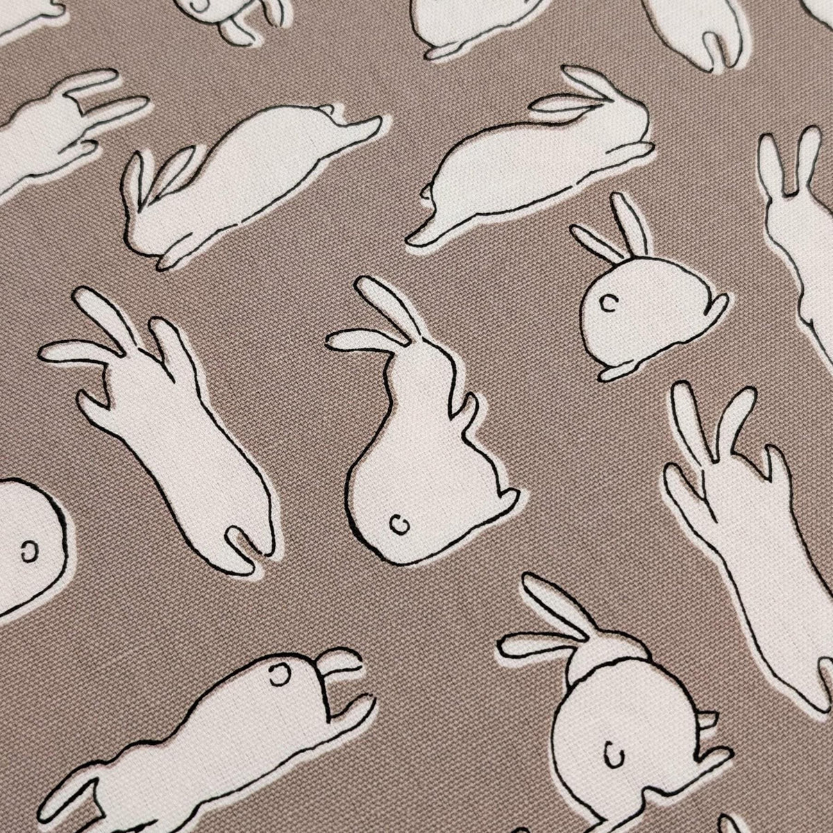 Hishiei - White Rabbits Cotton Oxford - Brown