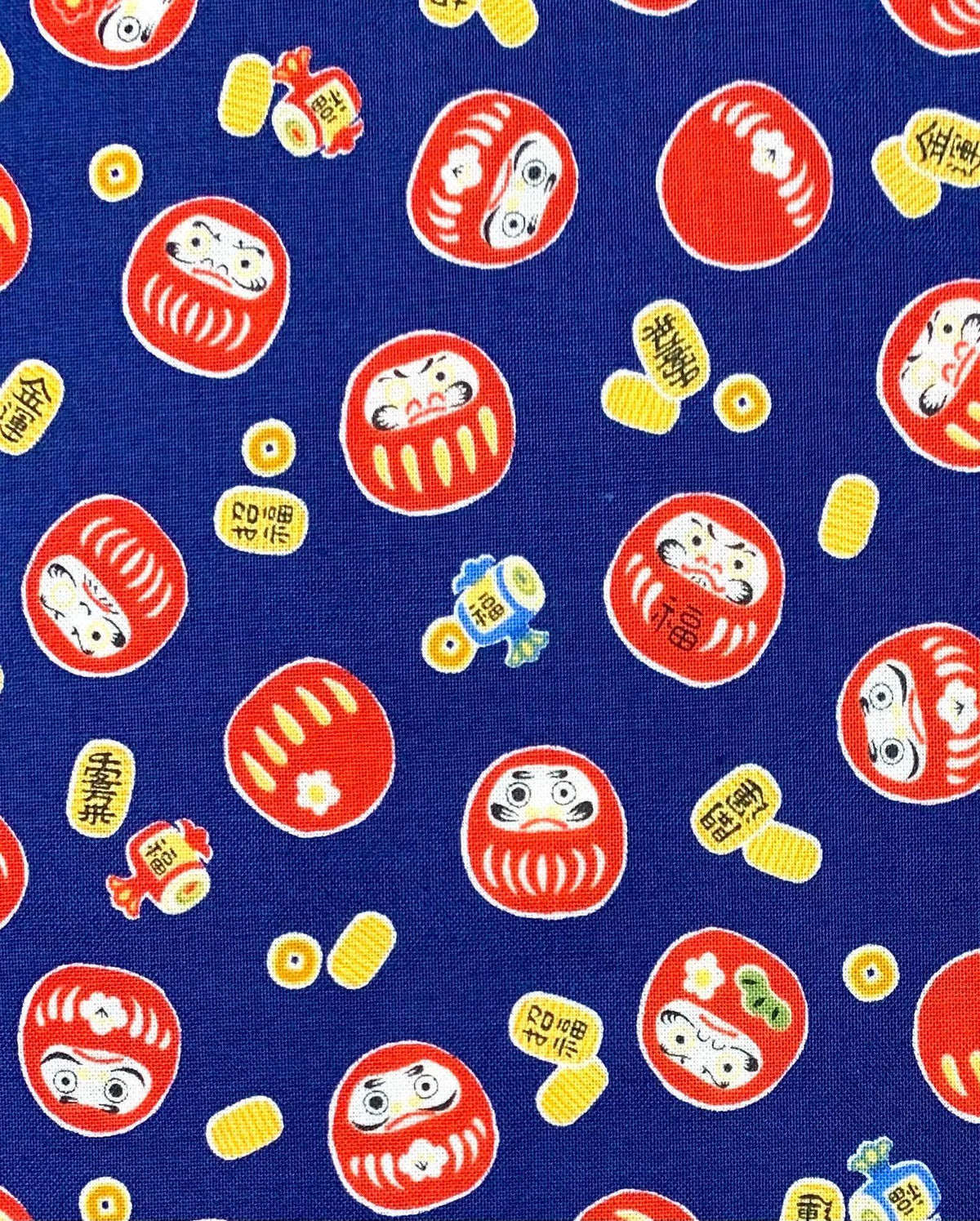 Cosmo - Little Daruma Cotton - Blue
