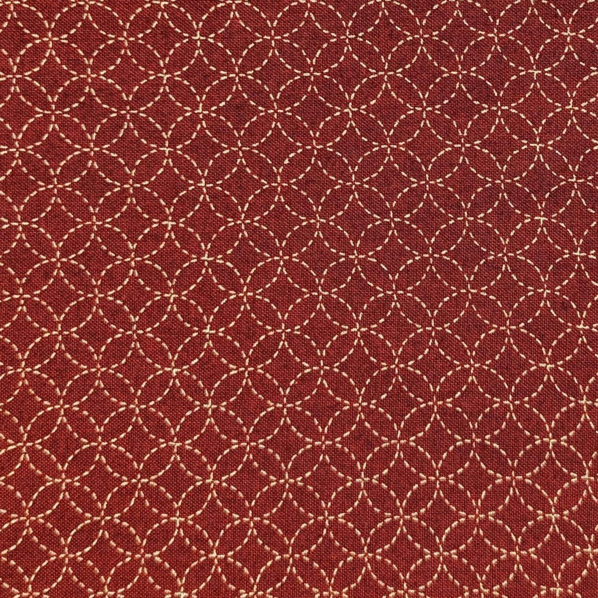 Sevenberry - Small Shippo Cotton Fabric - Red