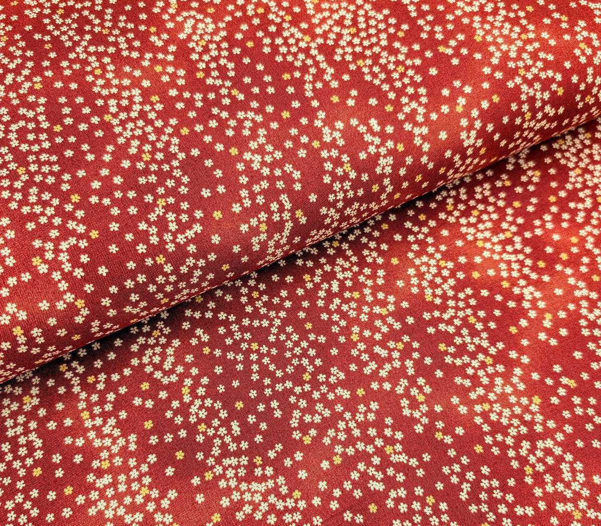 Cherry Blossom Sky Sevenberry Japanese cotton fabric 88234-2-4 red
