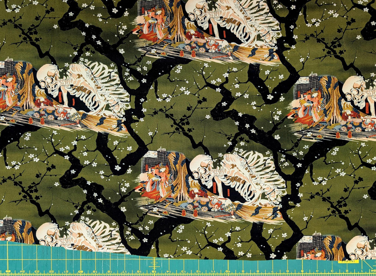 Hokkoh - Gashadokuro Yōkai Rayon - Green