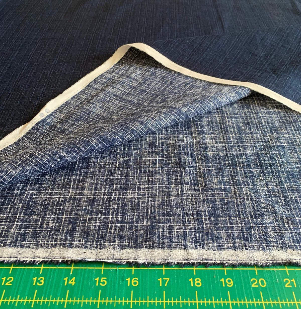 Sevenberry - Solid Color Cotton Dobby - Indigo Blue