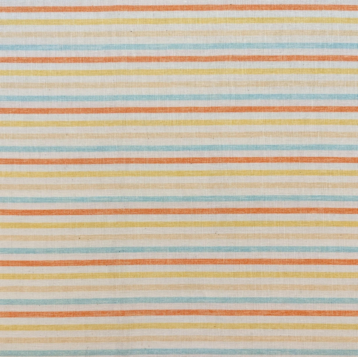 Sevenberry - Striped Cotton Double Gauze - Orange Yellow Blue