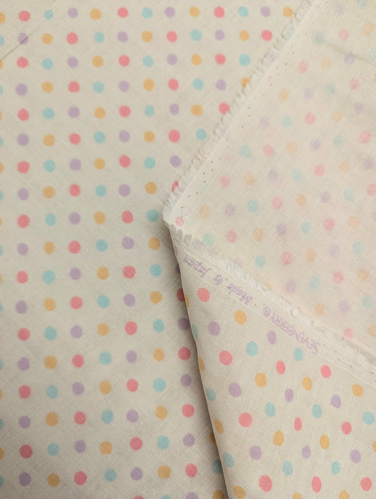 Sevenberry - Small Polka Dot Cotton Double Gauze - Rainbow