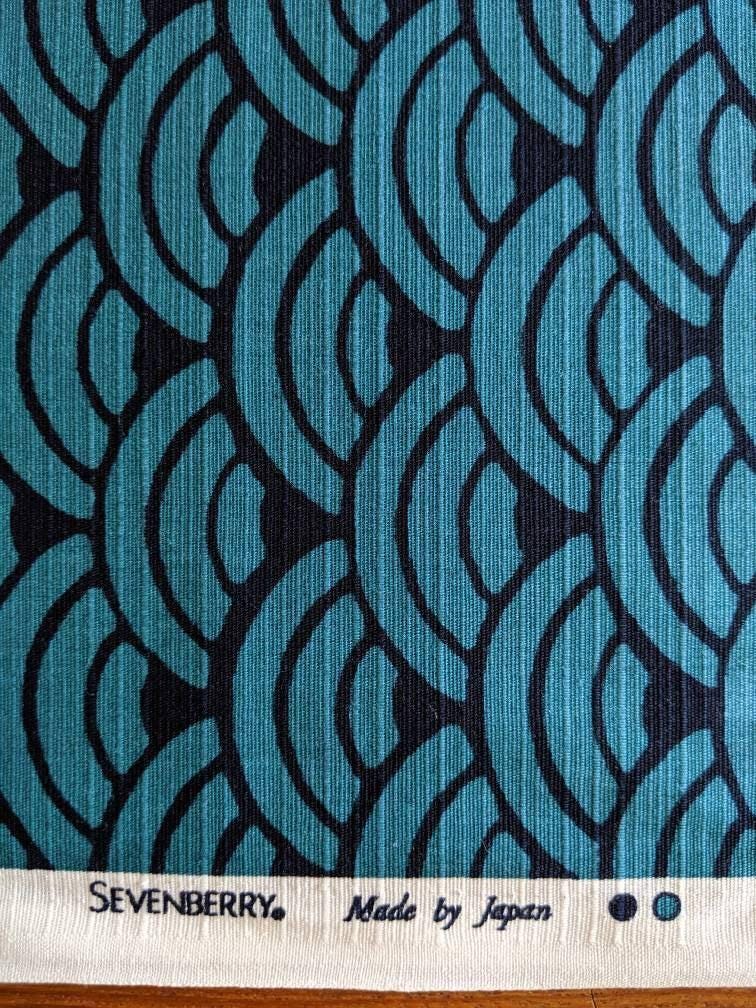 Sevenberry - Waves Cotton Dobby - Teal Navy