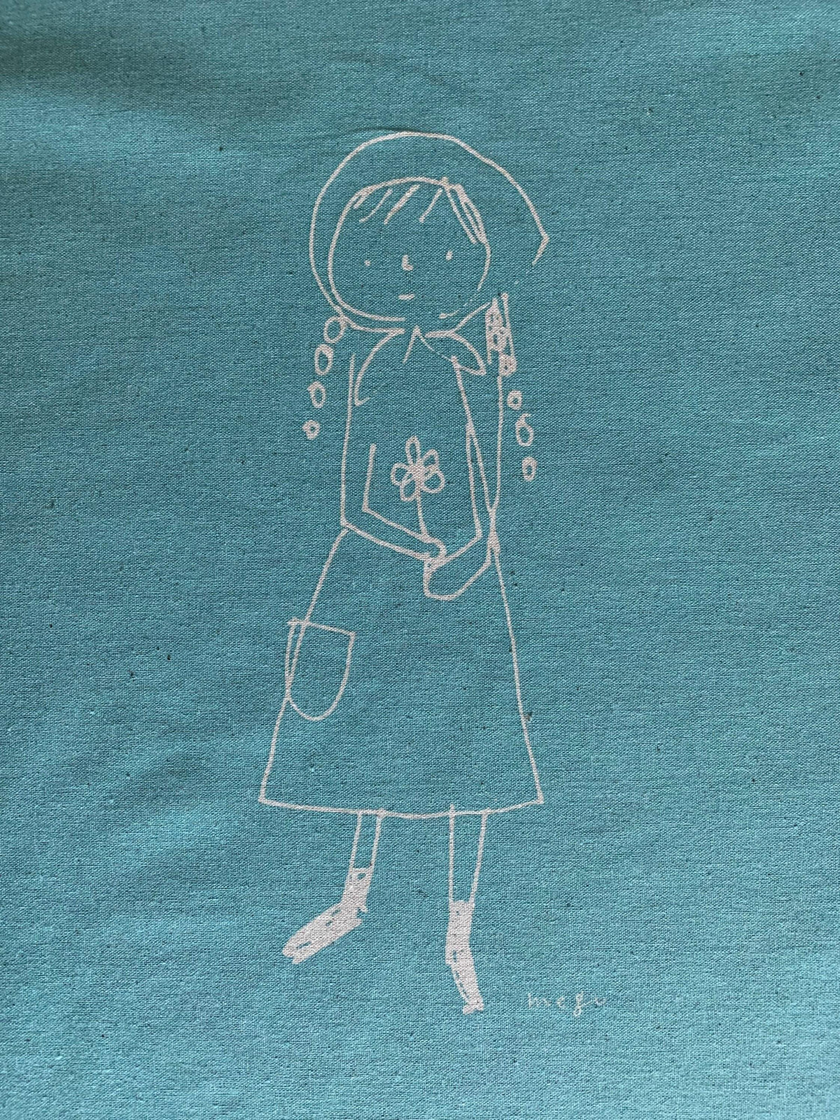 Kei - Megumi Sakakibara Collection Cotton Linen Panel - Green