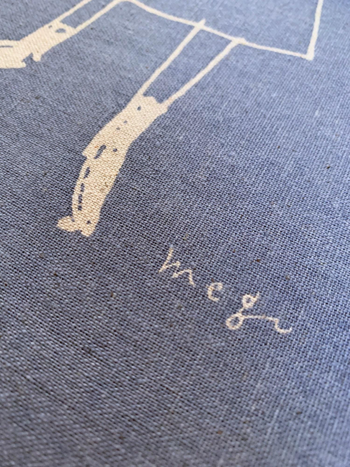 Kei - Megumi Sakakibara Collection Cotton Linen Panel - Lavender Gray