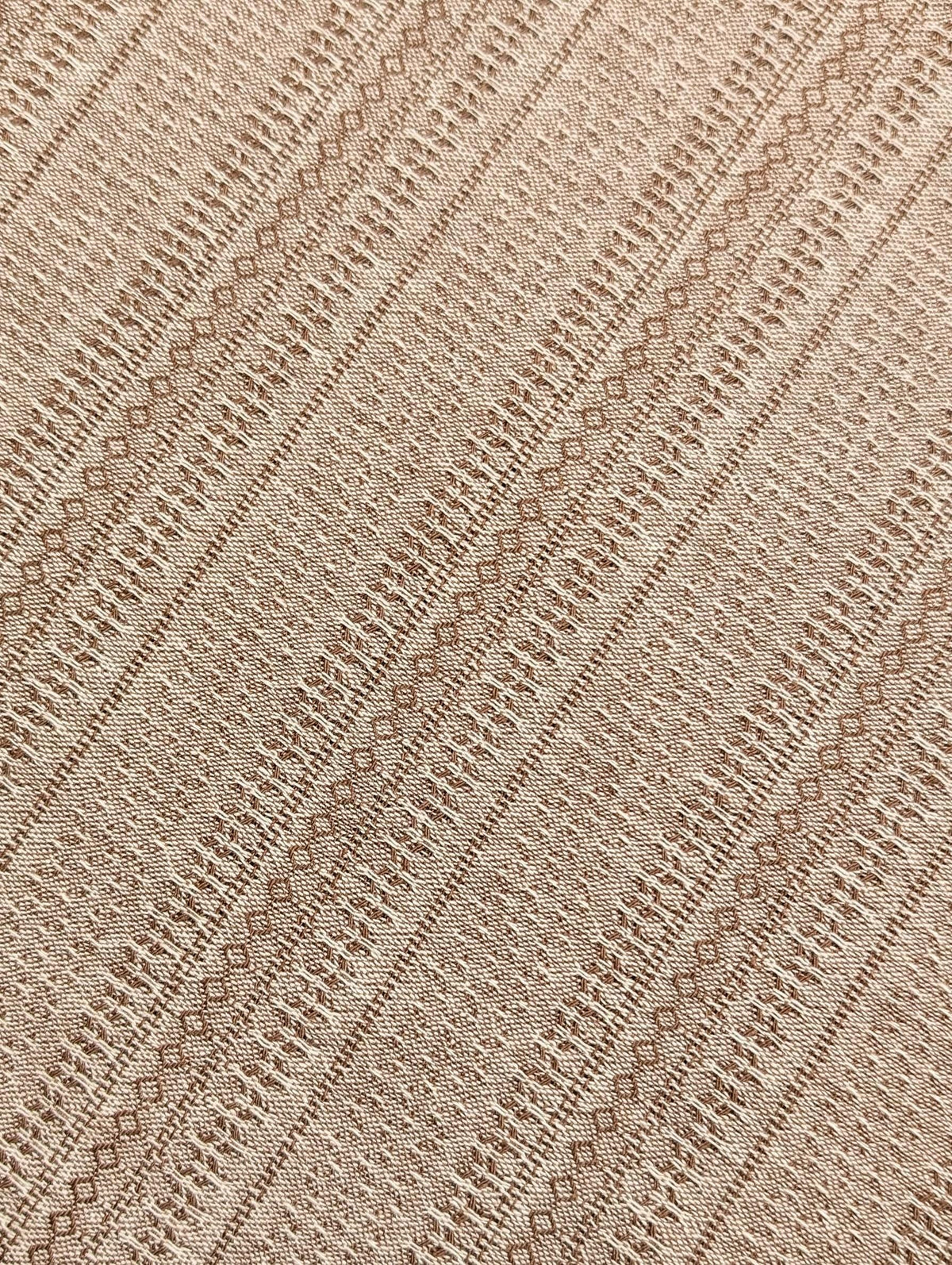 Textile Pantry - Junko Matsuda Yarn Dyed Textured Cotton Fabric - Pale Brown