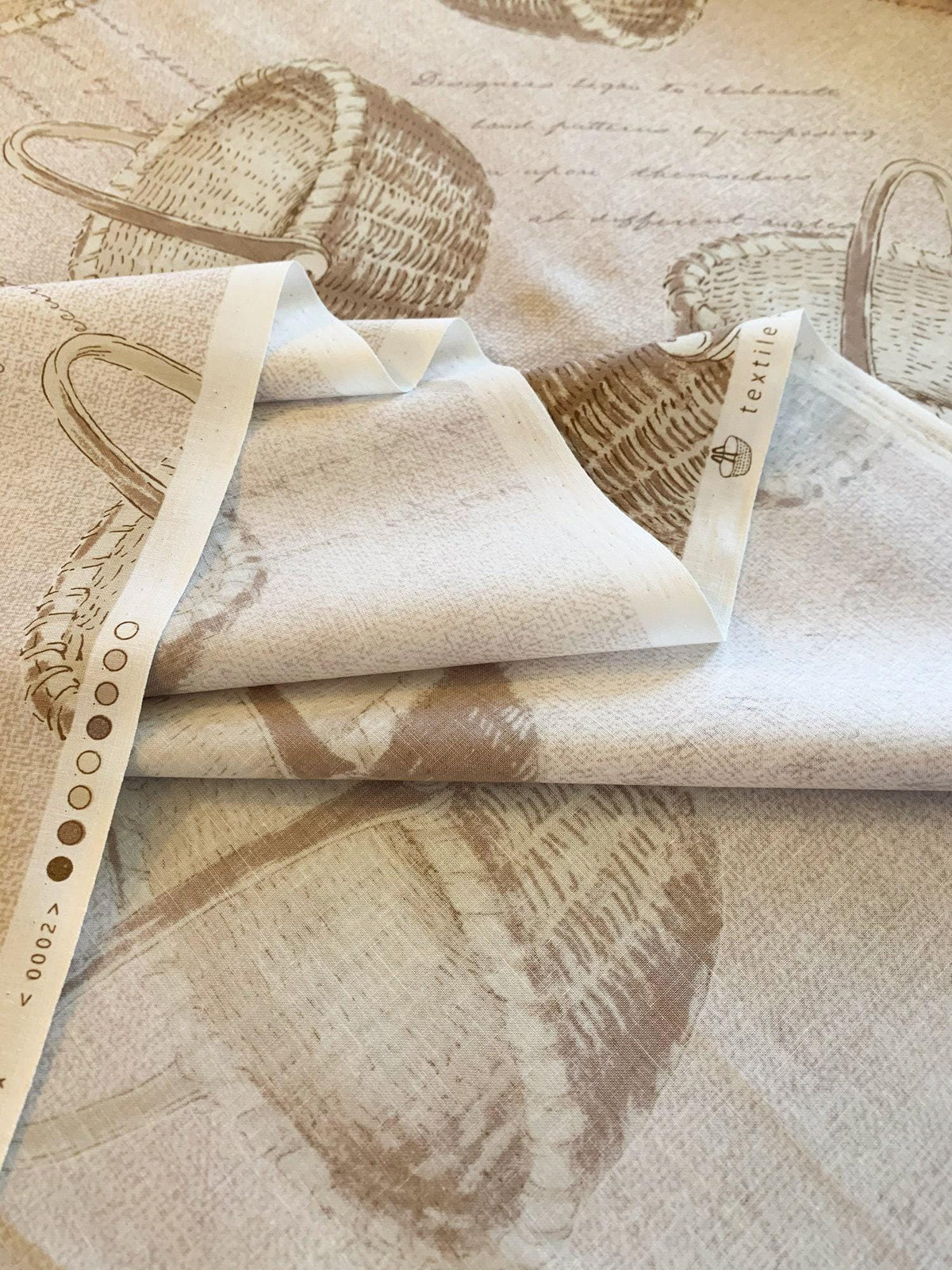 Textile Pantry - Junko Matsuda Baskets Cotton Taupe - Beige