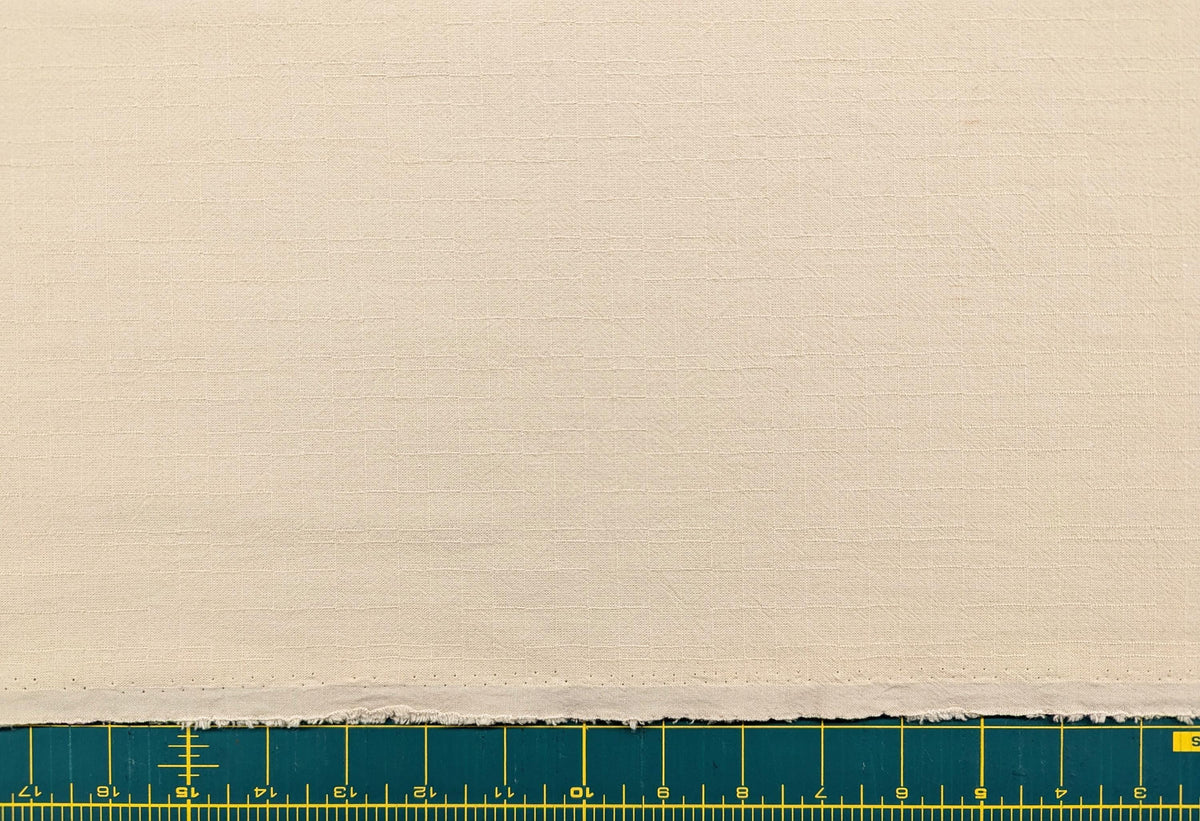 MYD - Yarn Dyed Textured Cotton Fabric - Beige