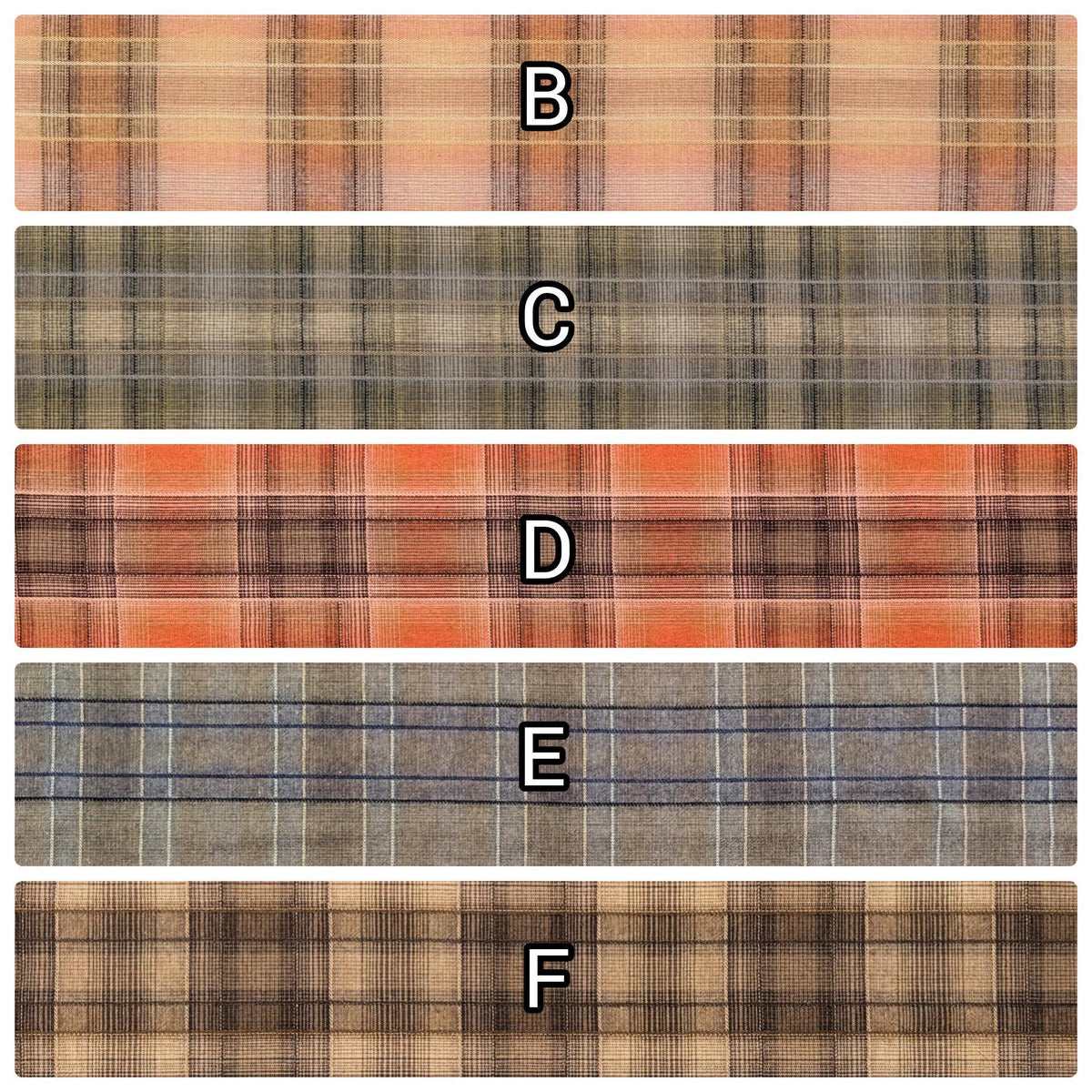 Cosmo plaid Japanese yarn dyed cotton taupe fabric AY77000-4 B beige & pink