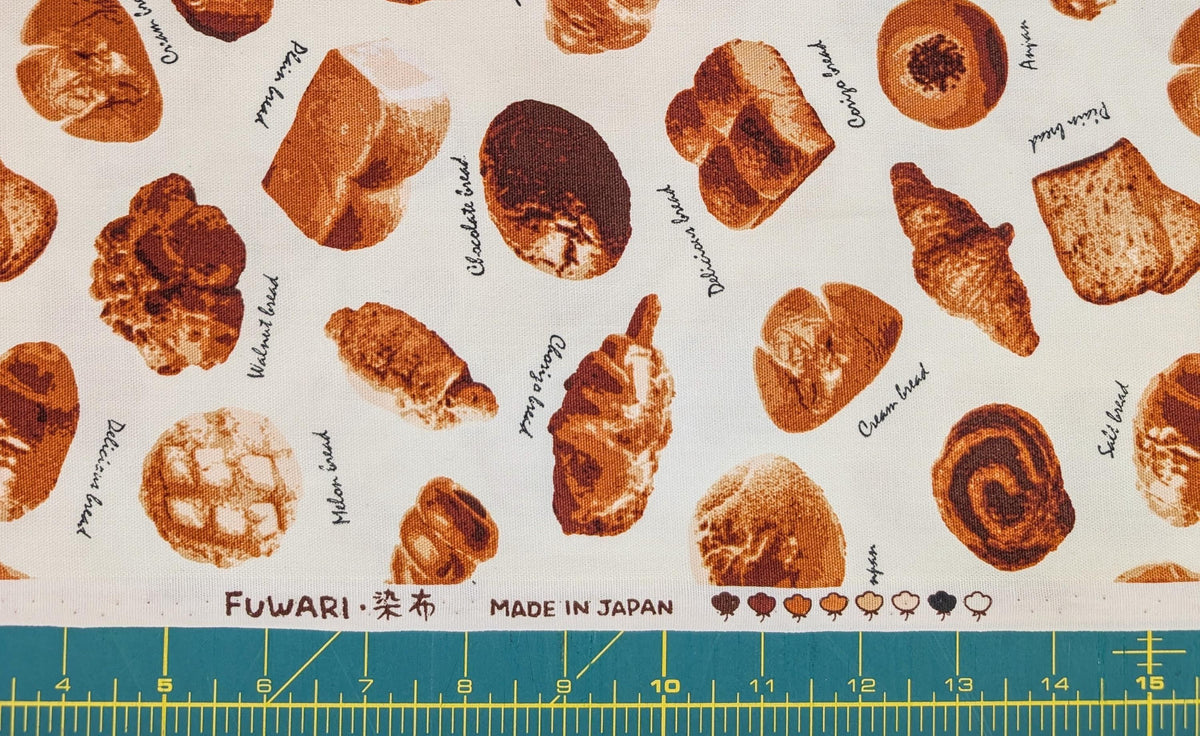 Bakery Bread Asano Japanese Oxford cotton canvas fabric A-1020-16 A
