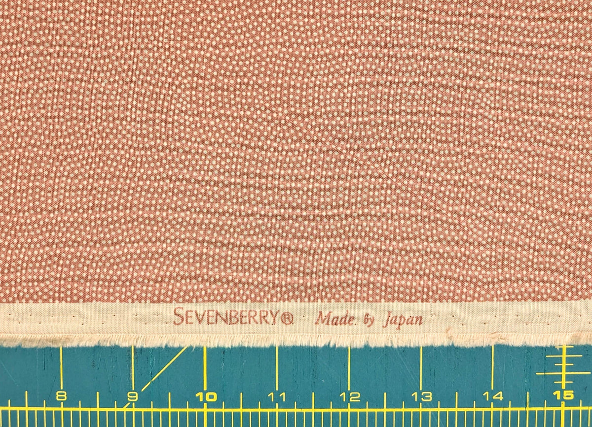 Sevenberry Same-Komon (Shark Skin) Japanese cotton fabric 88222-10-1 beige & pink