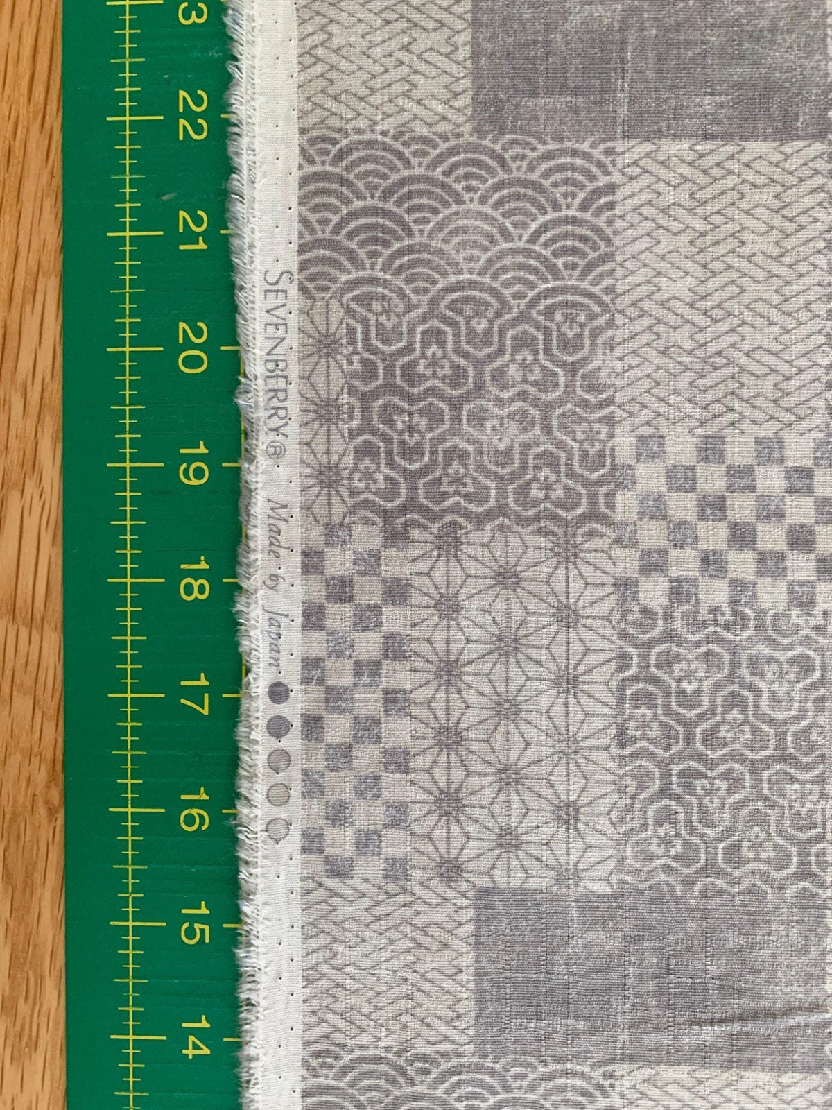 Sevenberry - Patchwork Cotton Dobby - Light Gray