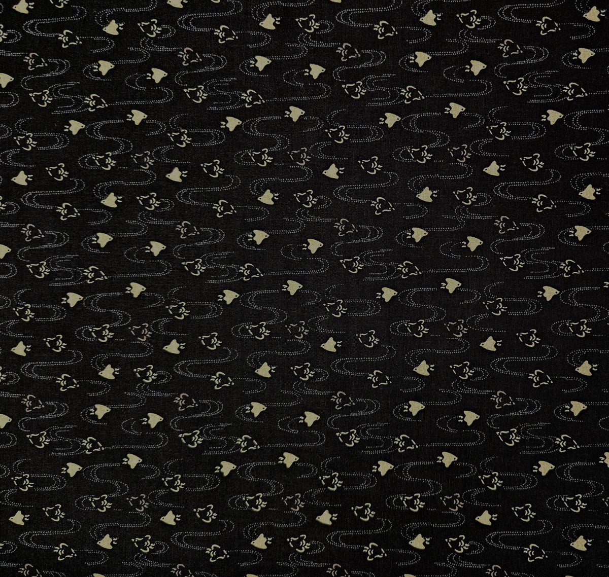 Sevenberry - Chidori Cotton Fabric - Black