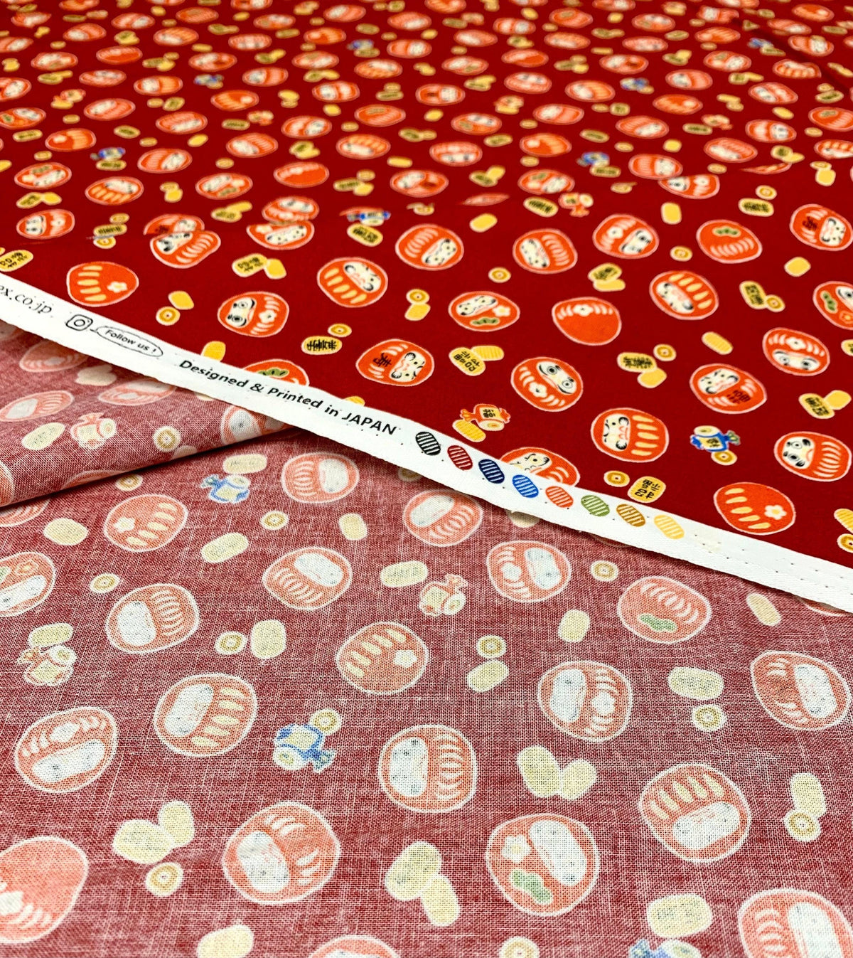 Cosmo - Little Daruma Cotton - Red
