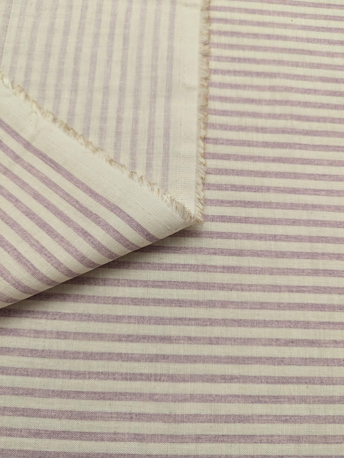 Sevenberry - Striped Cotton Double Gauze Fabric - Purple