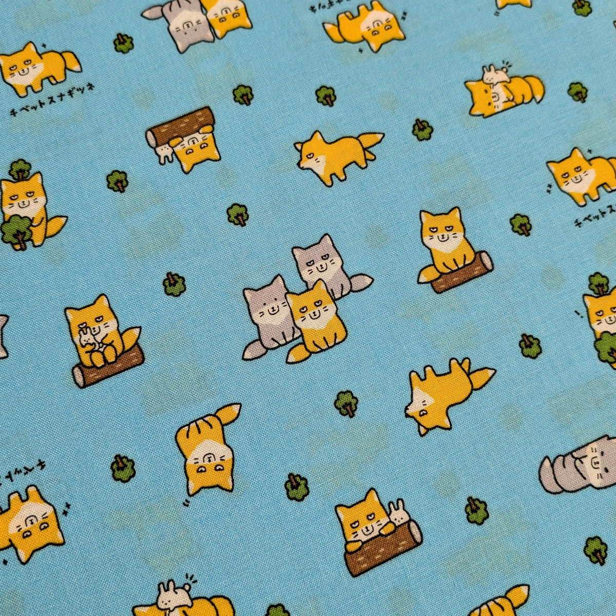 Cosmo - NEW Little Foxes Cotton Oxford - Blue