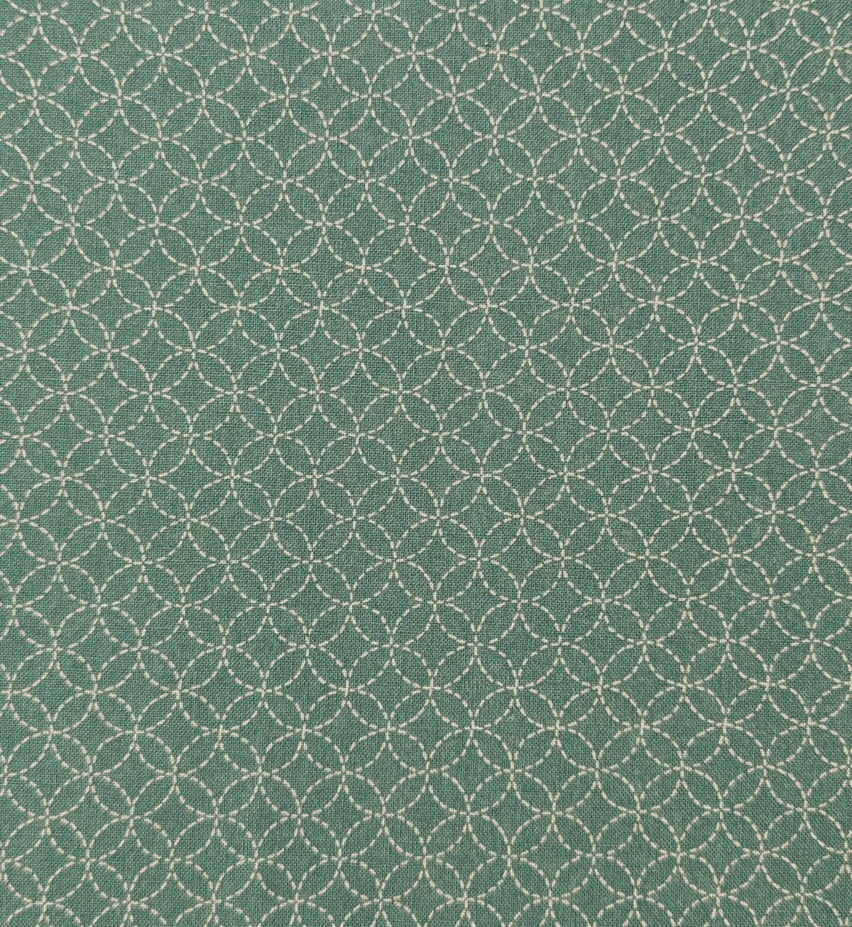 Sevenberry Small Shippo Japanese cotton fabric 88222-11-3 teal