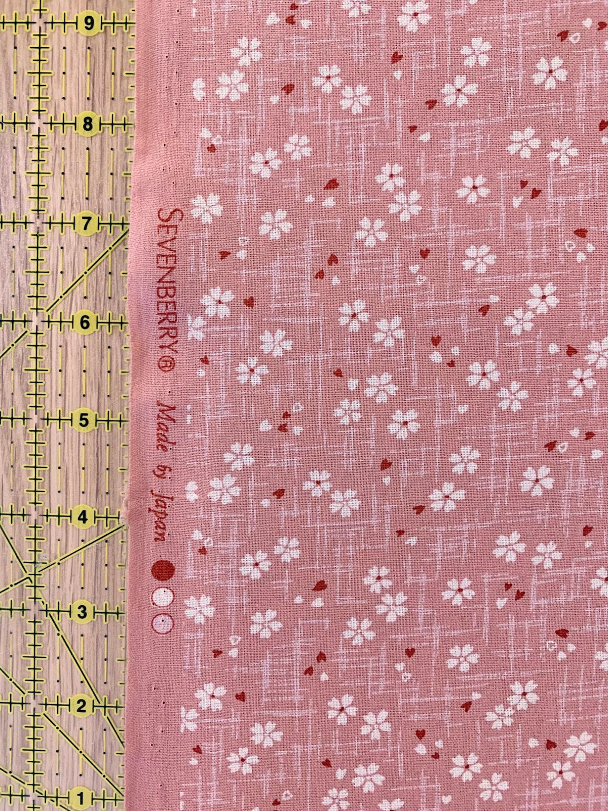 Sevenberry - Tiny Cherry Blossoms Cotton Fabric - Pink