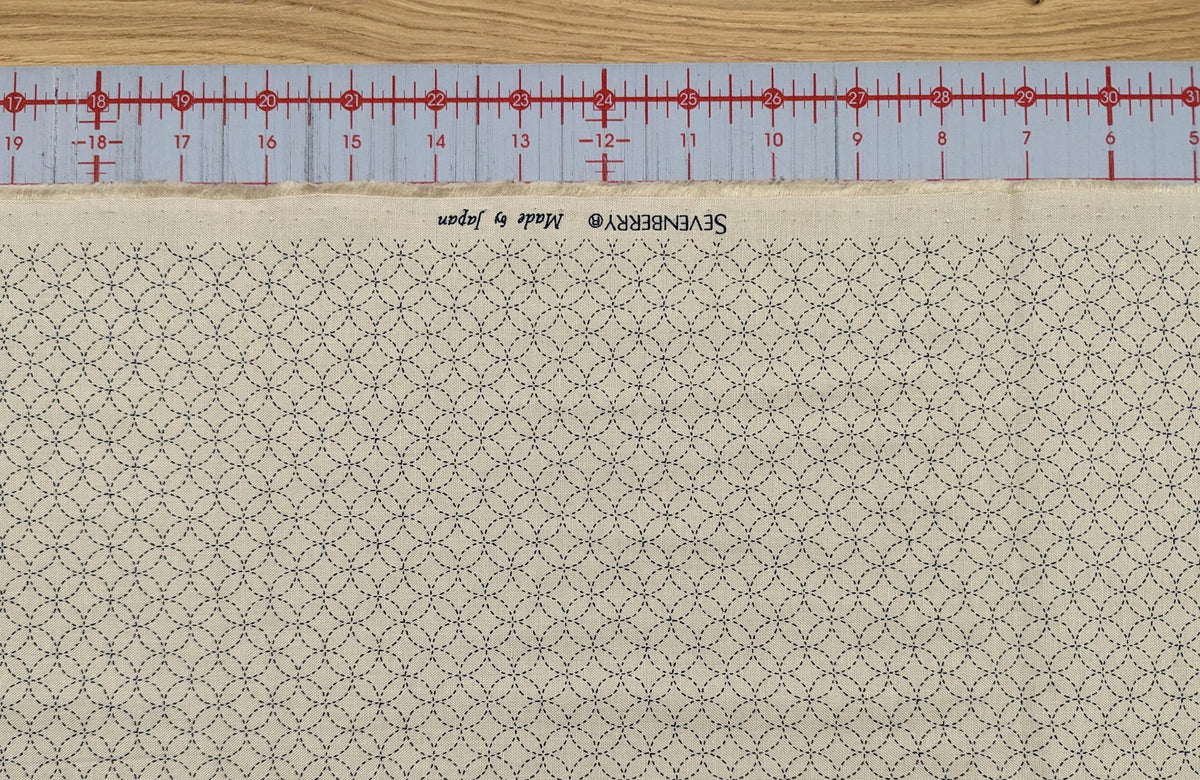 Sevenberry - Small Shippo Cotton Fabric - Beige