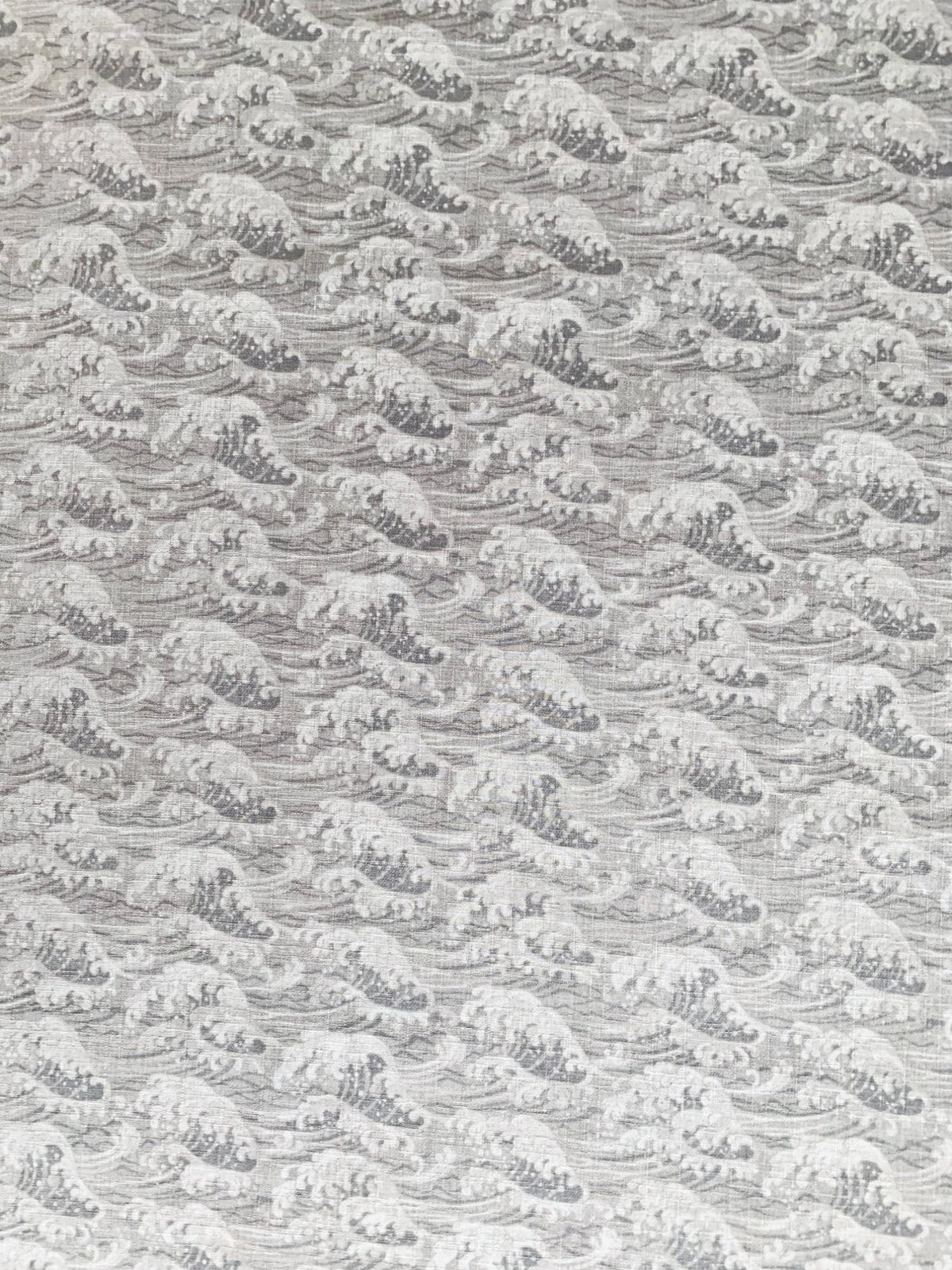 Sevenberry - Ocean Waves Cotton Dobby - Light Gray