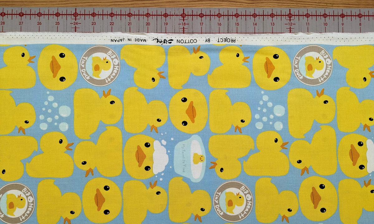 Kobayashi - Ducky Bath Time Oxford Cotton Canvas - Blue