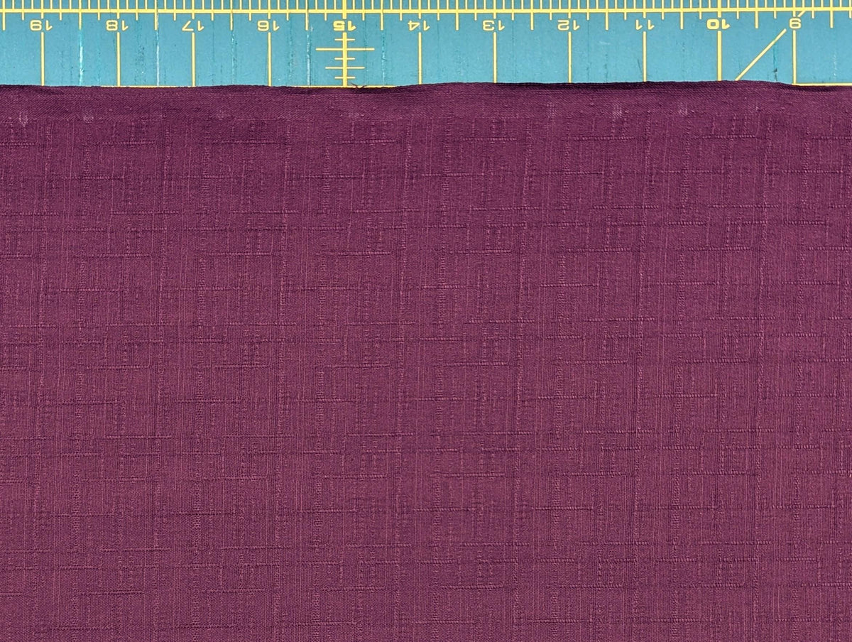Solid color dobby weave Kobayashi Japanese cotton fabric KC-8260 F purple