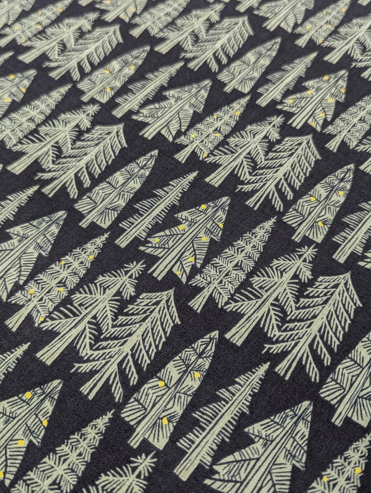 Hokkoh - Holiday Forest Cotton Lawn - Dark Blue
