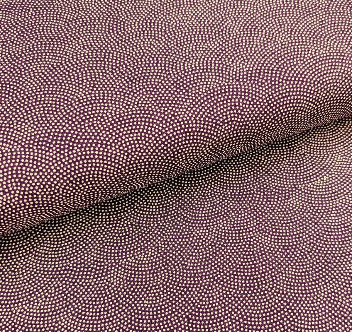 Sevenberry Same-Komon (Shark Skin) Japanese cotton fabric 88222-10-7 beige & purple