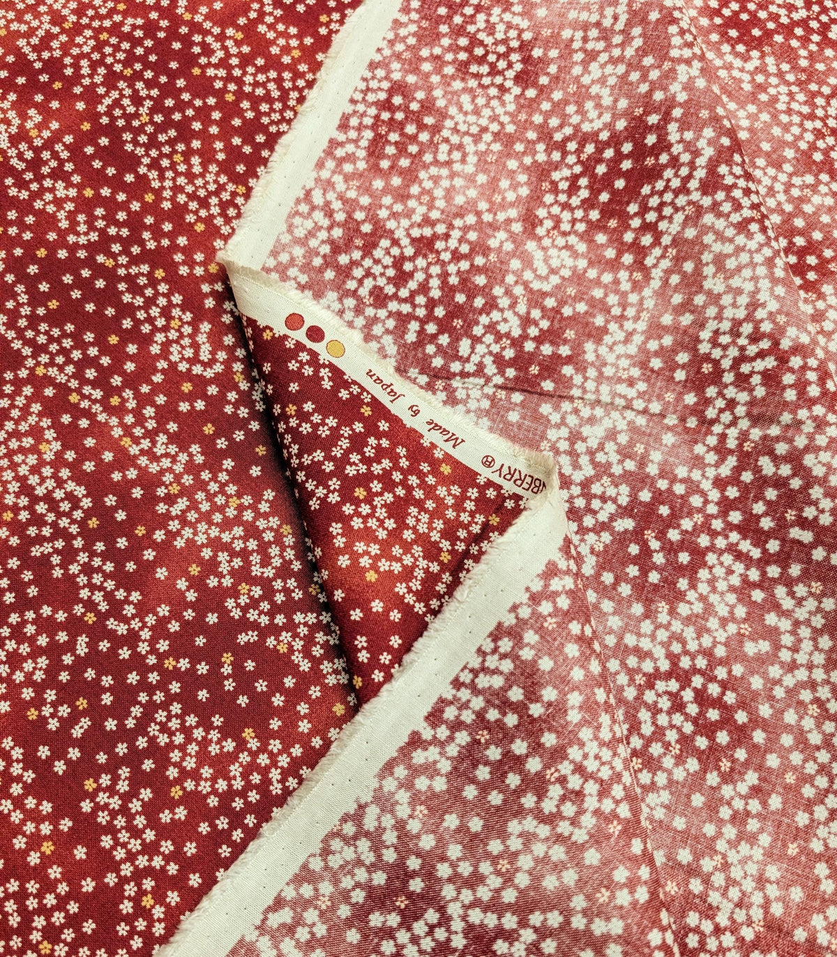 Cherry Blossom Sky Sevenberry Japanese cotton fabric 88234-2-4 red