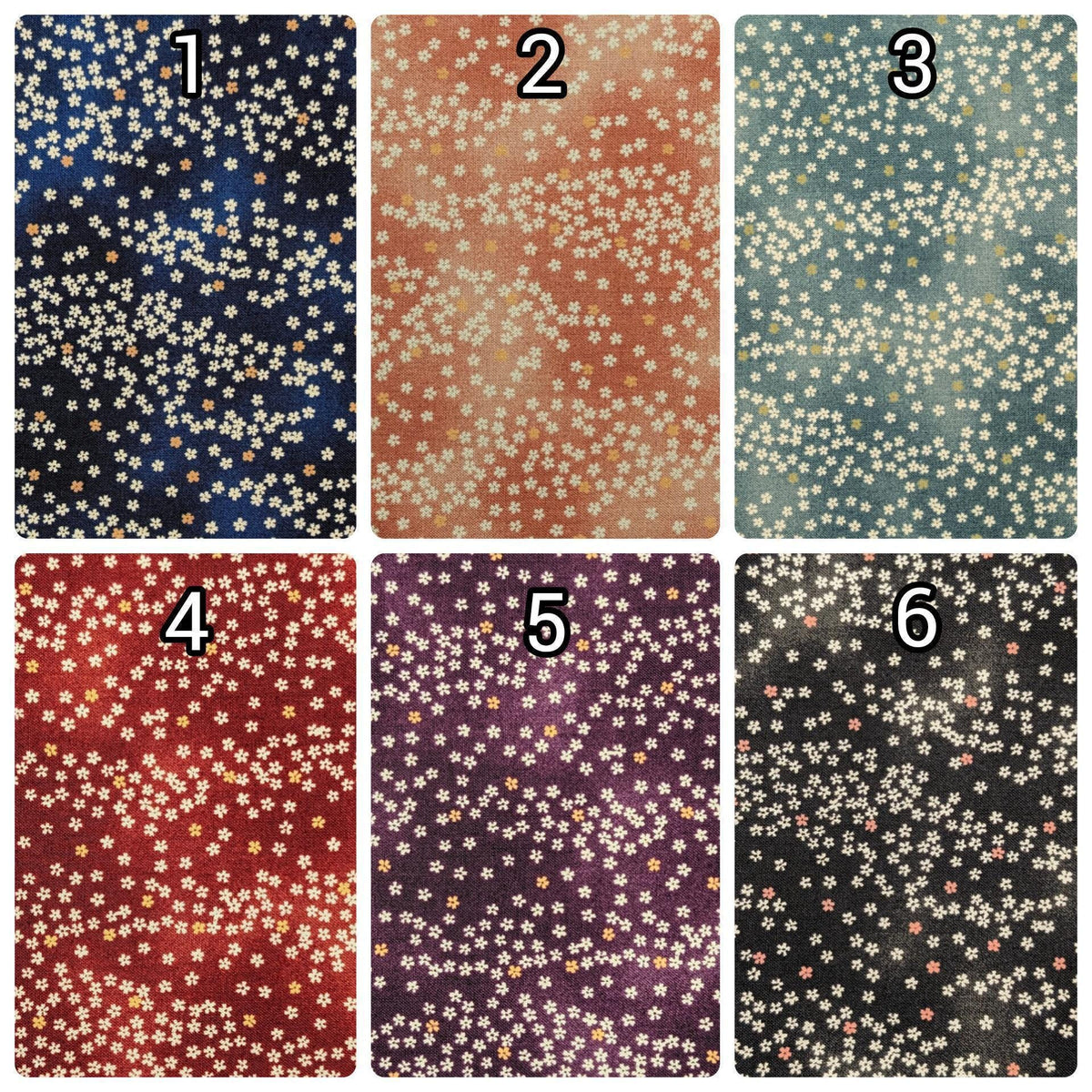 Cherry Blossom Sky Sevenberry Japanese cotton fabric 88234-2-4 red